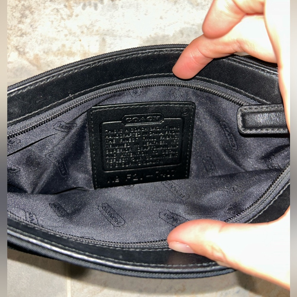 Coach leather mini handbag clutch 7407